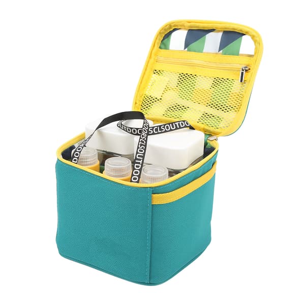 Udendørs Krydderi Sæt Bærbar BBQ Krydderi Beholder Sæt Køkken Camping Krydderi Sæt Grøn