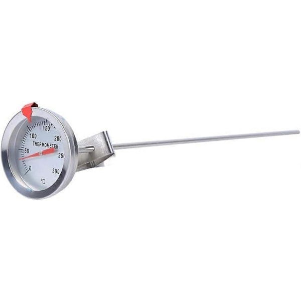 Madlavningstermometer, 12\" Langt Madlavningsprobe Termometer i Rustfrit Stål med Klips til Mad Kød Hjem