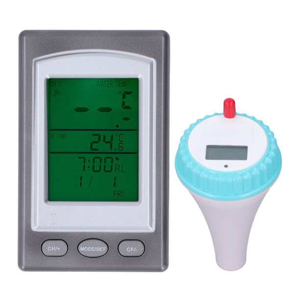 Trådlös fjärrstyrd digital pooltermometer för badvatten, spa och bubbelpooler