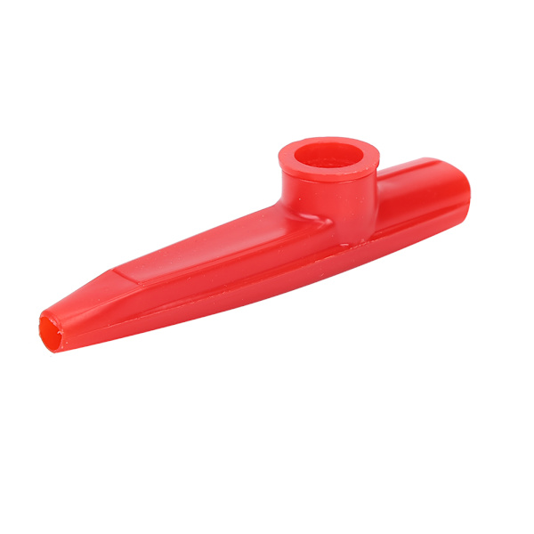 Plast Mini Portable Kazoo Ukulele Guitar Partner Lett å lære musikkinstrument (rød)