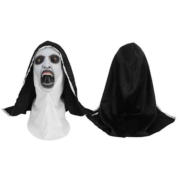 Skrekkelig Latex Halloween Ansiktsmaske med Hette Dekorasjon for Cosplay Kostymefest Rekvisitter