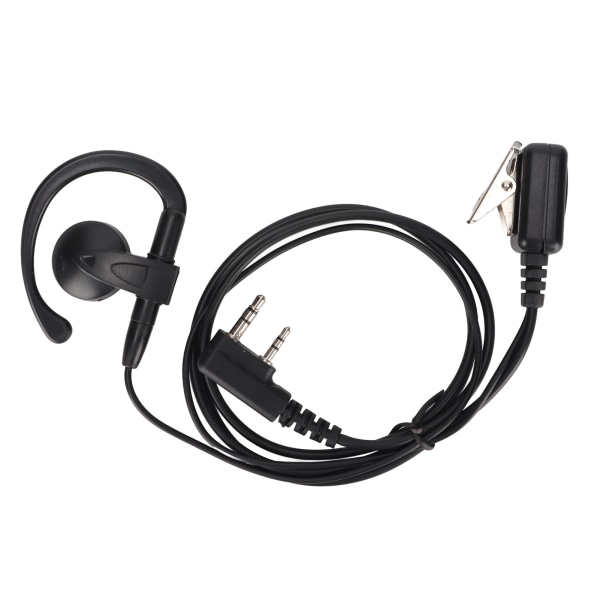 2-veis radio ørestykke G-form walkie talkie 2-pins hodetelefon med Lline Mic for Kenwood for Baofeng