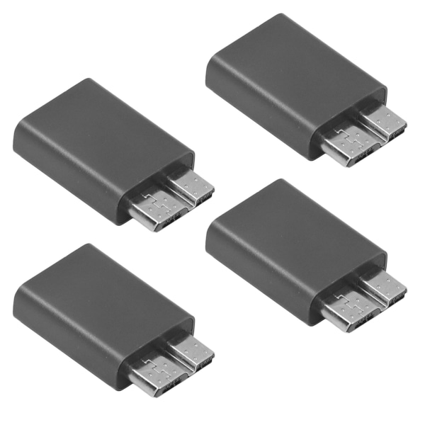 4PCS Typ C hona till MicroB hane-adapter 5 Gbps 5V/3A 15W USB C till Micro B-adapter för hårddiskkabel stöder laddning