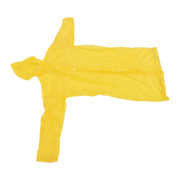 Kannettava sadetakki Universal vedenpitävä sadeasu hupulla ja hihoilla Uudelleenkäytettävät sadevaatteet unisex -aikuisille Keltainen
