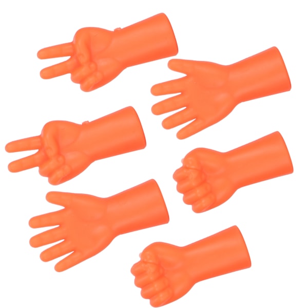 6 stk. nålebeskyttelse skridsikker sweaterpind beskytter strikning forhindrer tab af nåle tilbehør (orange)