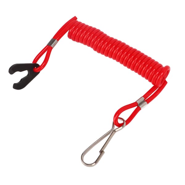 Bådmotor Stopknap Sikkerhedslås Snøre Lanyard til Udenbordsmotor Dele