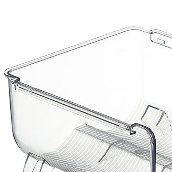 Vannflaskearrangør Transparent Stable Plassbesparende Vannflaske Oppbevaringsholder Stativ for Vakuumkopp 2 Rutenett