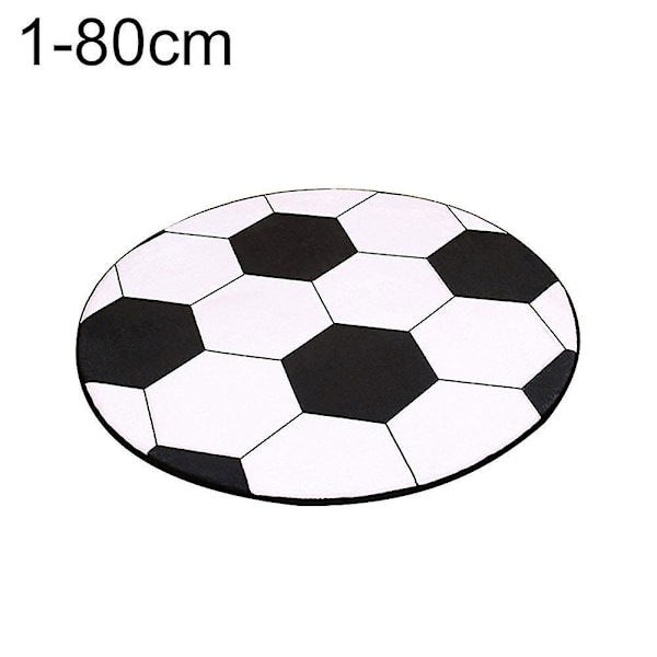 Urheilupallokuvioinen tuolimatto kodin ja toimiston sisustukseen 80cm1