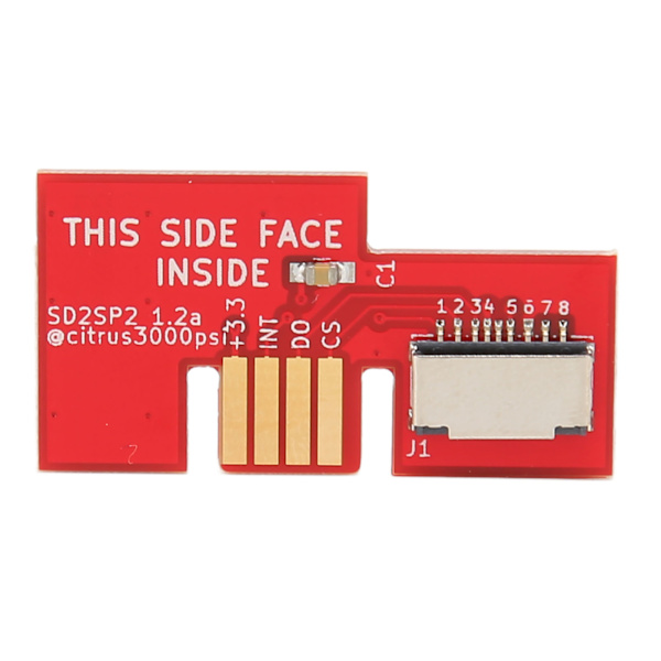 För RPi Pico Flexibel Mikrokontrollerkort Dubbelkärnig 264KB ARM Cortex M0+Processor med SD2SP2 SDLoad SDL Adapter Röd
