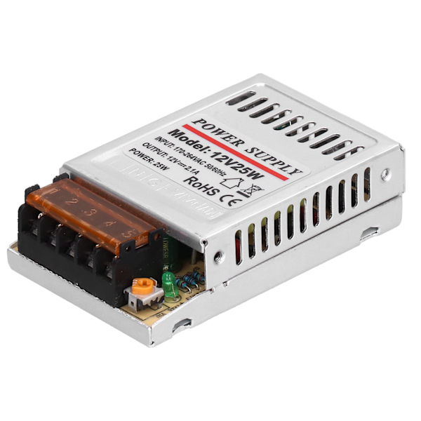 DC12V 25W 2.1A strømforsyningstransformator for lysboks LED-stripe sikkerhetskamerasystem
