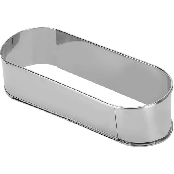 Oval sammenklappelig kageform i rustfrit stål til mousse, DIY køkkentilbehør