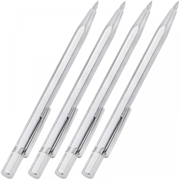 Tungsten Carbid Ridsenål Metal Ridsenåle Legering Graveringspenne Til Keramik/metal/glas Plade 4 Stykker