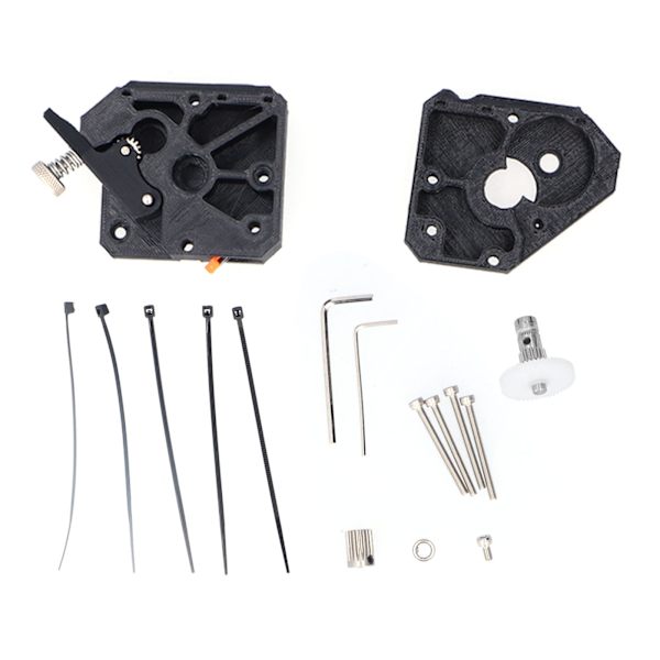 Dual Pulley Ekstruder DualDrive Gears PLA Sort 3D-printertilbehør til Prusa mini V2