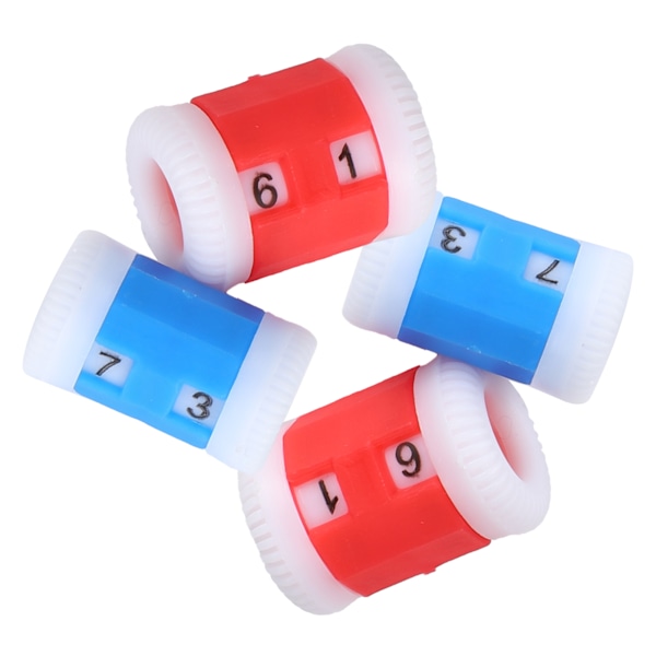 Plast Stickräknare Stickning Virkning Stygnmarkör Rad Ring Symaskin Tillbehör Färg (2xL 2xS )