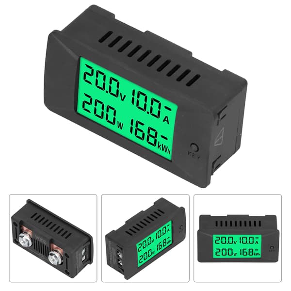 Energimåler LCD Digitalt Display Spenning Strøm Indikator Voltmeter DC 5‑12V PZEM‑025