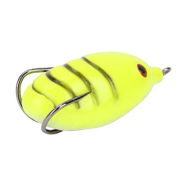 Kunstig livagtig fiskeagn silicone frø form bløde agn tackle tilbehør (gul)