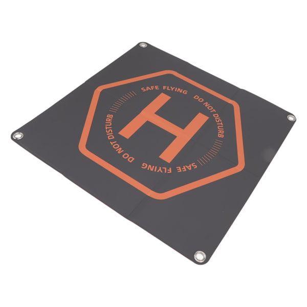 Drone Landing Pad Dobbelt Farve Sikkerhed Advarselsslogan Design 50cm Kvadrat Vandtæt Drone Parkering Apron Pad