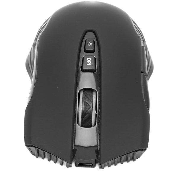 Trådløs mus 2.4G genopladelig USB RGB professionel optisk sensor gaming mekanisk mus sort