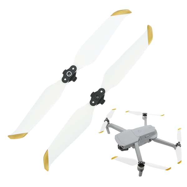 2 stk Plast-Reservepropeller 7238F Dronetilbehør Passer til DJI Mavic AIR 2 Drone Hvit