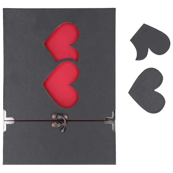 Valokuva-albumi Kaksinkertainen sydänkehys Etukoriste Scrapbook-albumi Sopii DIY-askarteluun Vieraille