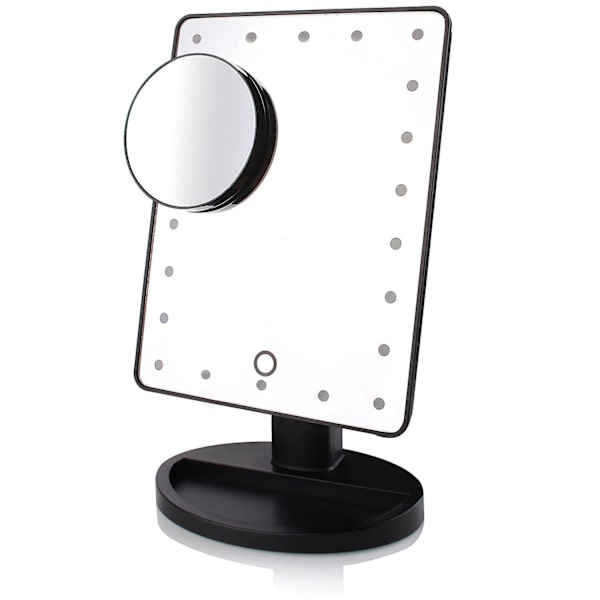 10x suurennus LED-meikkpeili, USB- ja akkukäyttöinen