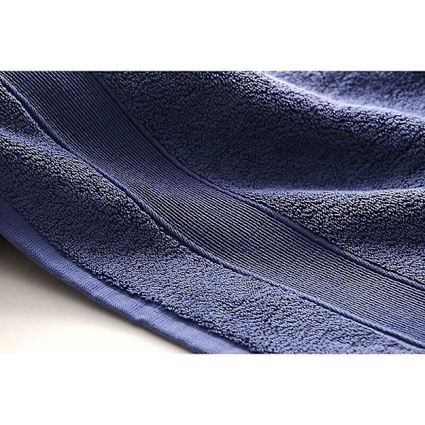 Premium Bomullshandduksset för Hushåll eller Hotell 2 Delar Lyxigt Mjuk och Extra Tjock Mycket Absorberande Handduk 2 X 170G / 14 X 30 Tum (Blå-2 Pack) ,