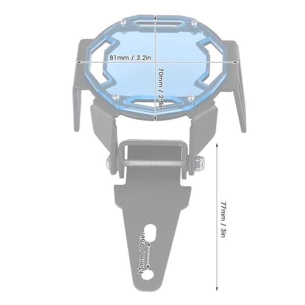 Motorcykel Dimljusskydd Skyddskåpa LED-lampskydd Passar för R1200GS/R1250GS Adventure LCBlue