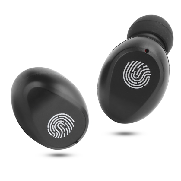Trådlösa Bluetooth-hörlurar LED-digital display Touch Control Stereo InEar-hörlurar (X36 svart)