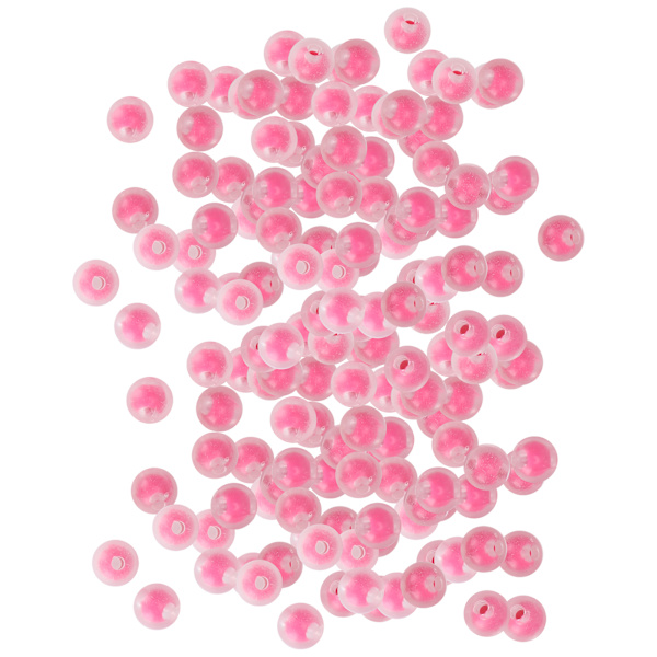 Hartsperlor DIY handgjorda smyckestillverkningstillbehör armband material tillbehör 8mm MFrosted Rose Red