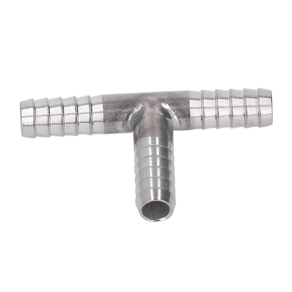 Barb Tee 3-vejs rustfrit stål god tætning stærk slange Barb Tee til flydende gas 8 mm diameter