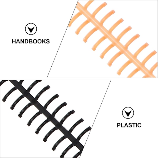 10mm plastspiralbindningsrullar - 6 st