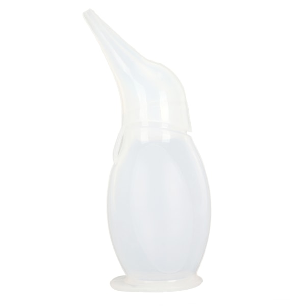 Silikon Baby Nasal Aspirator Penguin Utseende Transparent Återanvändbar Baby Nos Cleaner Baby Nos Sucker för dagligt bruk