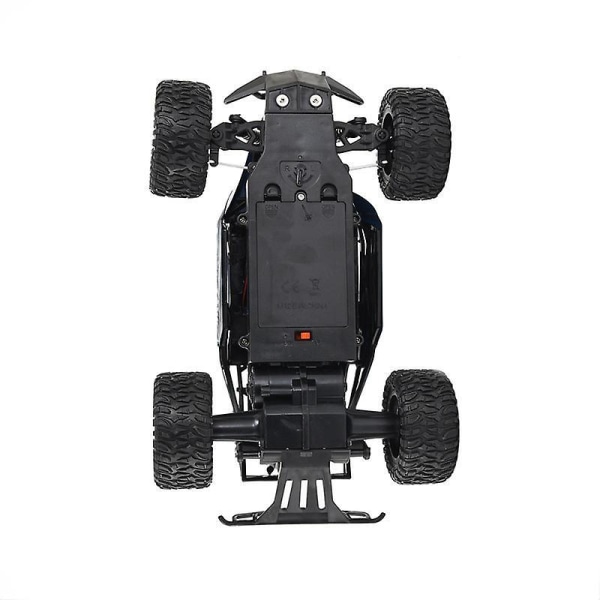 Blå 1:16 fjernbetjent bil med LED-lys, 2,4 GHz højhastigheds-terrængående legetøjslastbil til børn og voksne, 20 km/t