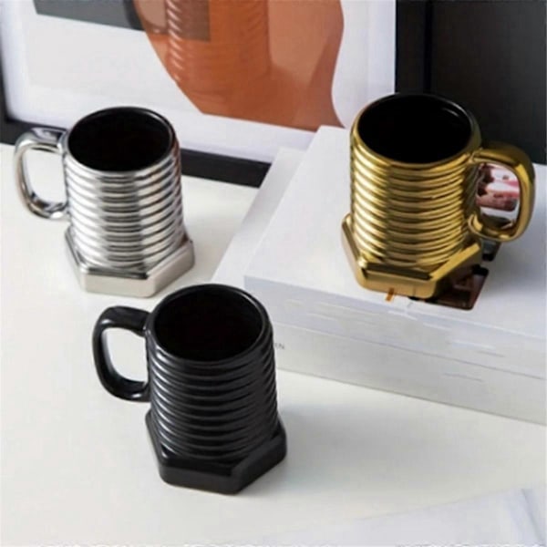 Morsom Skrue Design Kaffekrus Keramiske Kaffekopper B