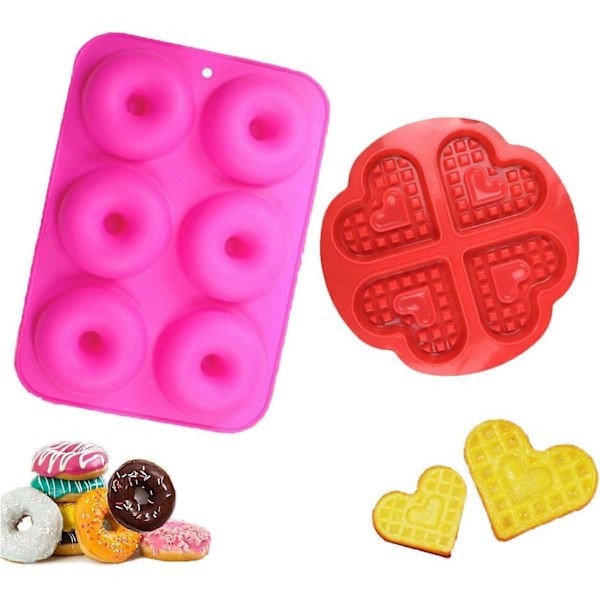Silikoneform, Silikone Muffin Form, Vaffelform, Donut Form, Bageudstyr