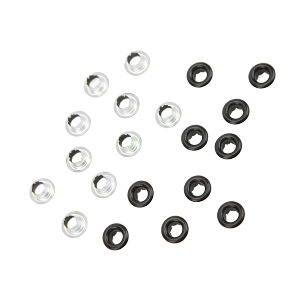 500 stk metalløyer, robustt utførelse, god seighet, maljer for bagasje, sko, hatter, design, matt svart