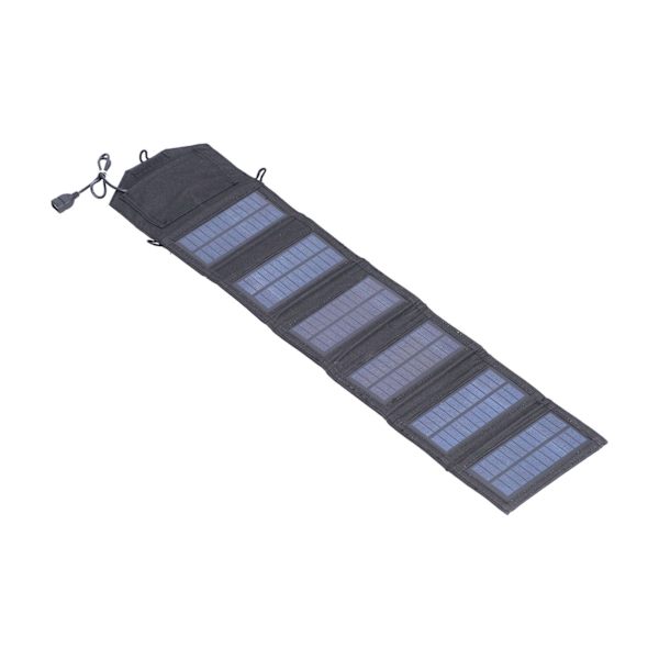 Vikbart solcellsladdningspanel Kristallint kisel Bärbar laddare 10,5W 5-6V med USB-gränssnitt