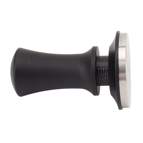 Kaffe Tamper Aluminiumlegering Rostfritt Stål Konstant Tryck Fjäder Pulver Stampning Verktyg med Exakt Skala 58mm/2.3in
