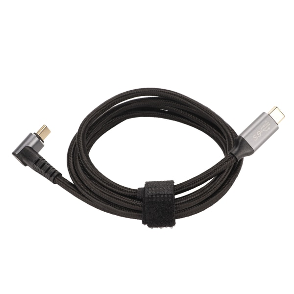 90 graders USB C-kabel 4K 60Hz Stöder PD100W Typ C 3.1 Gen2 Fullfunktions USB C Snabbladdningssladd för ångdäck 150cm/59.1in