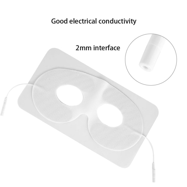 2 mm Interface Eye Mask självhäftande elektrodkuddar för TENS Massager Fysioterapimaskin