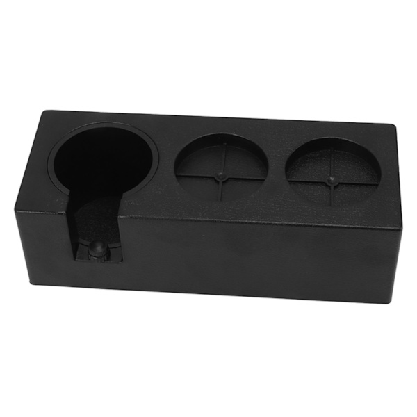 Kaffe Tamper Holder Flere Huller Plast Pulver Nål Dispenser Tamping Station Sort