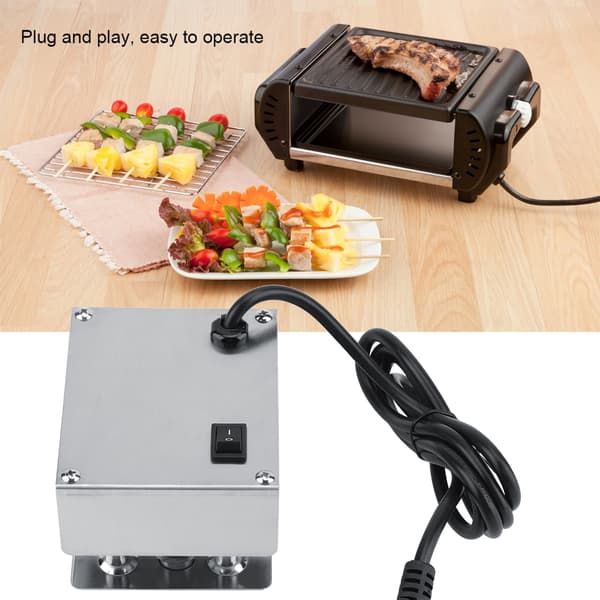 Solid konstruksjon BBQ Stek Rotisserie Grillmotor Rotator Grillverktøy AC 220V EU-plugg