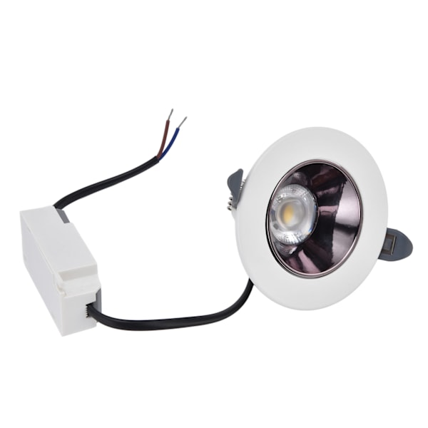 3,5 tommers 7W LED Downlight 220V Trykkstøpt Aluminium Innfelt Taklampe for Soveromdekorasjon