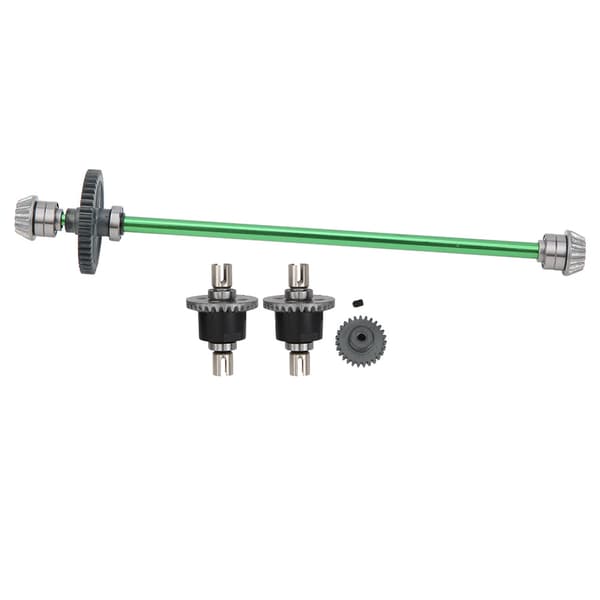 Central Drivaksel Motor Gear Differential Mekanisme Sæt til Wltoys 1/14 RC Bil 144001green