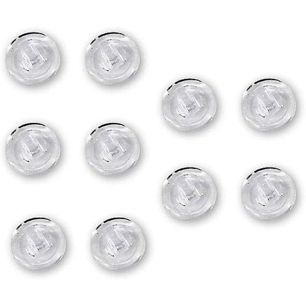 Runda silikonnäskuddar - Hög kvalitet - 9mm/0.35' - 5 par