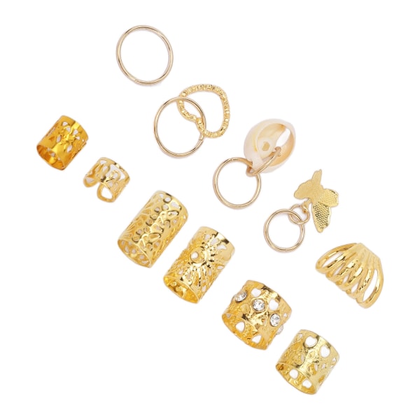 Fasjonable vintage dreadlocks perler - gull hår smykker tilbehør