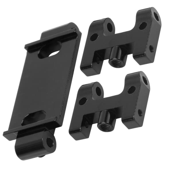 RC aluminiumlegering øvre svingarm foran, passer til WPL D12 fjernstyret bilmodel, sort