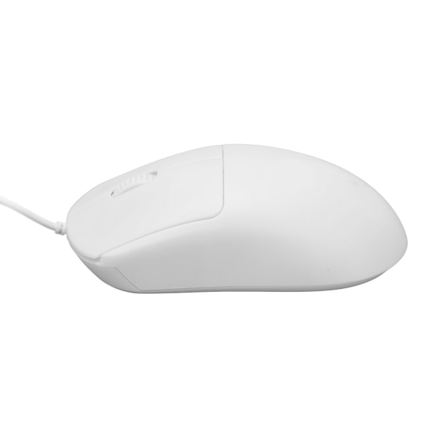 Kablet mus optisk 1200DPI USB-port ergonomisk design plug and play datamus for bærbare datamaskiner stasjonær PC hvit