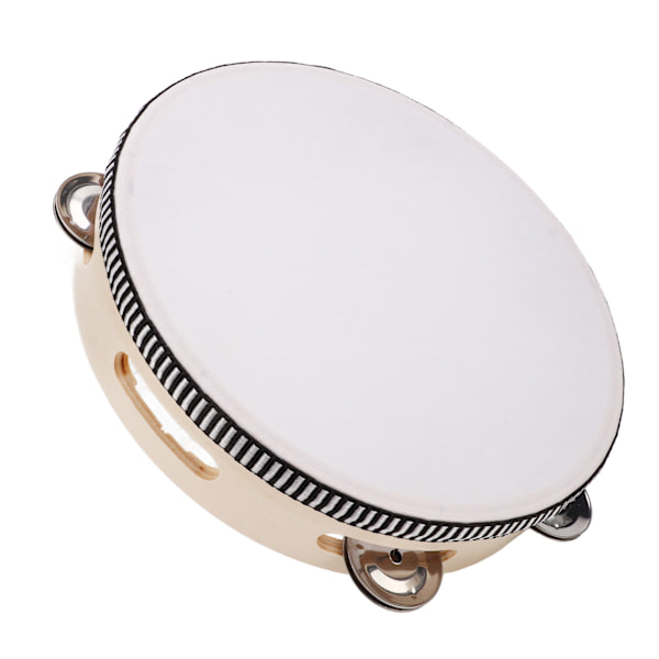 Tambourine Double Row 8in Percussion Jingles -käsiinstrumentti juhliin