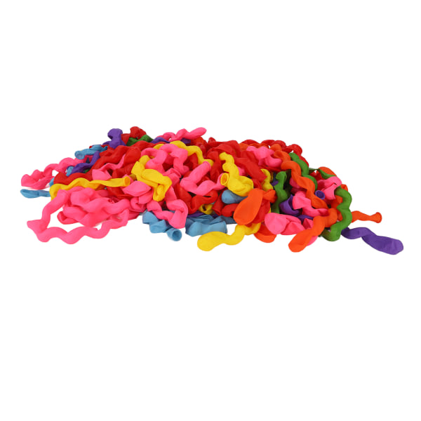 100 st Latex spiralballonger Säkra Giftfri Hållbar Utsökt färg Naturliga långa ballonger för festbröllopshem